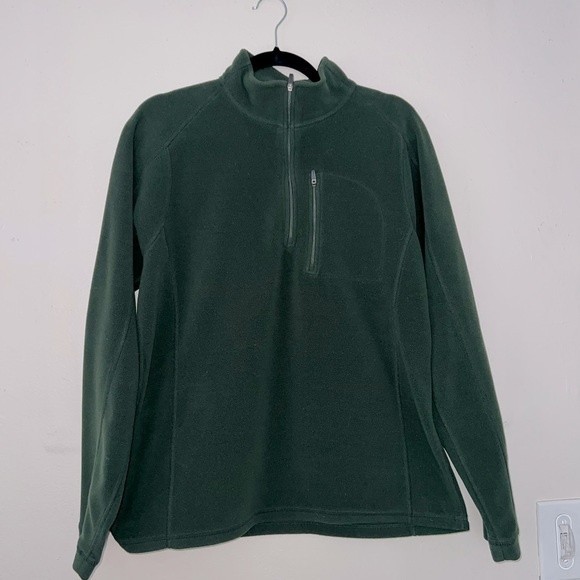 L.L. Bean | Quarter Zip Fleece | Medium | Green - Picture 1 of 5